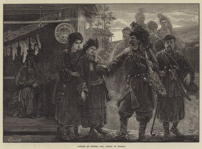 西アジアの国々、ジョージア州の人々 作： Felix Regamey